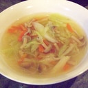 おかずスープ☆野菜ときのこの春雨スープ